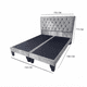 thumbnail image 2 of Cama Europea 2 plazas con Respaldo y bases divididas tapizada en Felpa Gris Claro, 2 of 4