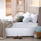thumbnail image 4 of Skirt Utopia Bedding completo con pliegues cuádruples y volantes blancos, 4 of 7