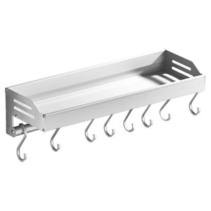 Bothyi - Estantes Flotantes De Baño Estante De Pared De Cocina Moderno Que Ahorra Espacio Con Gancho En S Blanco 50 Cm