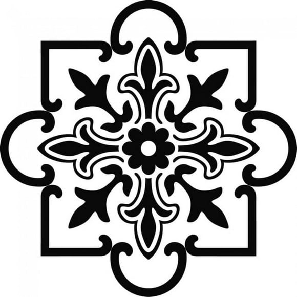 Decomural Floral Square Fireplace WS-18083