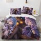 thumbnail image 1 of Genshin Impact Hu Tao Bedding Set Anime Keqing Ganyu Duvet Cover Pillowcase3-Piece Bedding Set (1 Duvet Cover + 2 Pillow Shams), 1 of 5