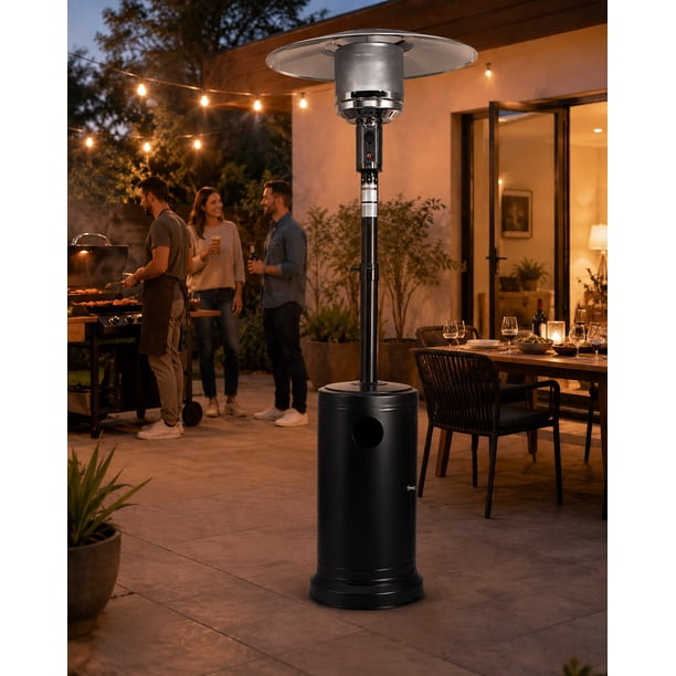 Estufa de Patio Alta para Exterior y Terraza – Elegancia, Confort y Calor para tus Reuniones