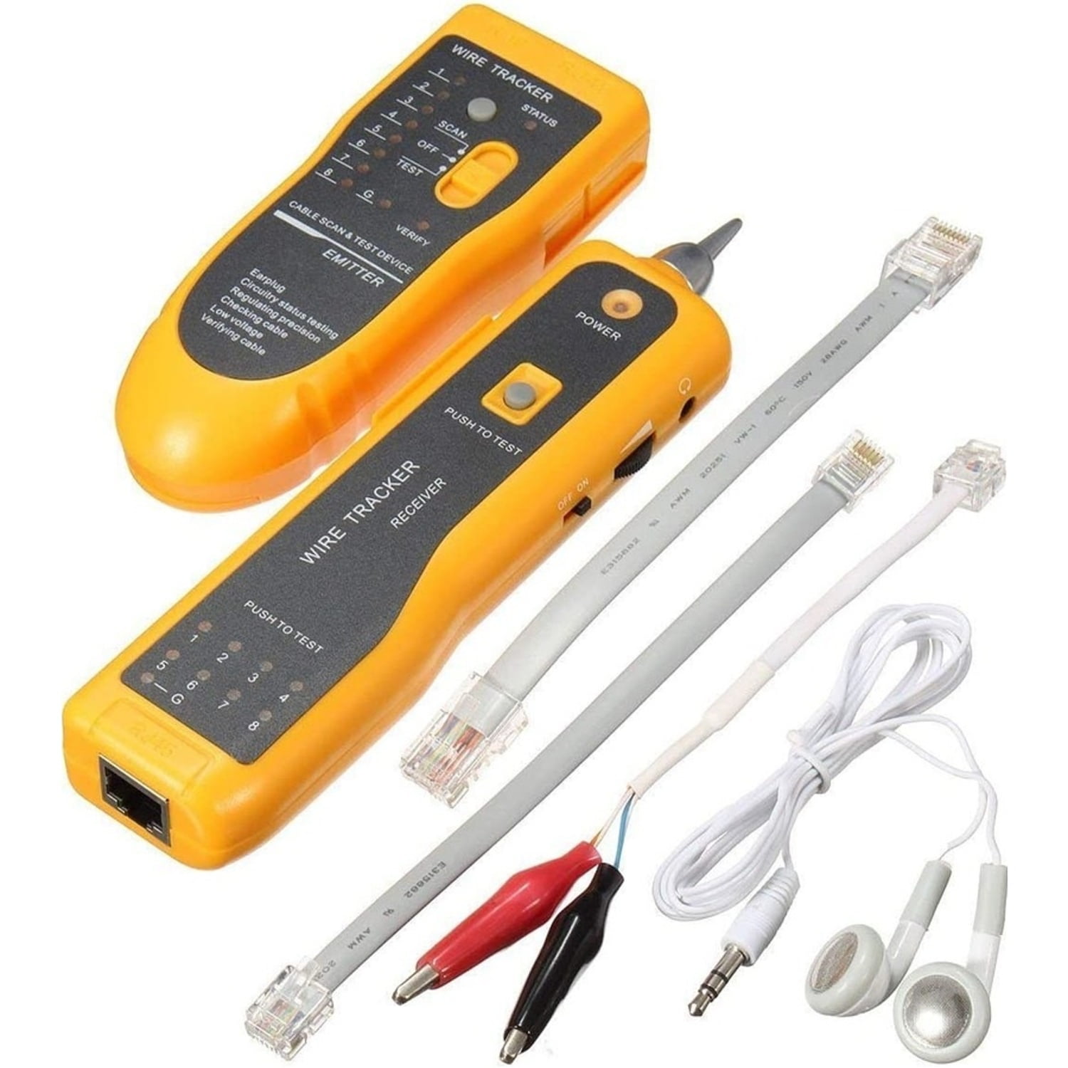 Genérico - Tester Red Lan Rj45 Wire Tracker Buscador Cable Rj11 Cat5