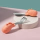 thumbnail image 5 of Make Mealtime Fun and Easy with our 2 Set Baby Toddler Silicone Stainless Steel Spoon Fork Set in a Cute and Gender-Neutral Style, Perfect for Feeding and Cutlery Training, Comes with a Useful Case!, 5 of 5