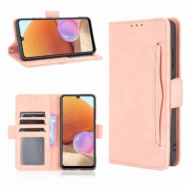 Funda Cartera Magnética para Samsung Galaxy A32 5G- Tarjetero Desmontable, Cuero PU, Soporte