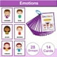 thumbnail image 1 of My Emotion English Words Educational Flash Cards Feelings Expressing Vocabulary Building Homeschool Kindergarten Supplies Kids Toddlers Learning Toys 17 Cards 34 Words, 1 of 2