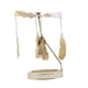 thumbnail image 1 of Spinning Tea Light Candle Holder Adorno Para Amantes De Las Velas Candelabro Giratorio Pluma, 1 of 3