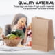 thumbnail image 4 of Bolsas de papel kraft multiusos para comestibles y almuerzo, bolsas de papel marrón para compras, almacenamiento, botes de basura pequeños y más, 50 unidades, 4 of 6
