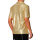 thumbnail image 3 of INSPIRE CHIC Camisas Polo de Lentejuelas para Hombre de Manga Corta Brillo Purpurina Fiesta de Discoteca de los Años 70 Polo XL Dorado, 3 of 4