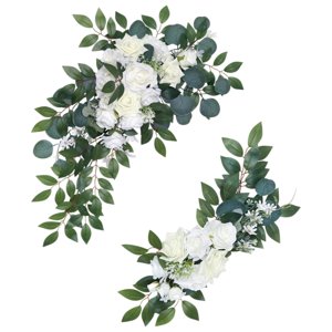 Bothyi - 2 Piezas De Centro De Mesa De Flores Artificiales Para Decoración De Adornos De Ceremonia