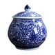thumbnail image 3 of Floreros De Cerámica Decoración Organizador Azul Blanco Porcelana Templo Ginger Jars Floral, 3 of 3