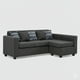 thumbnail image 3 of Seccional Jazmin 3.1 Velvet Gris Oscuro, 3 of 8