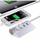 thumbnail image 5 of Concentrador metálico de 4 puertos USB 2.0 para PC, adaptador multiconector, extensión (PLATA), 5 of 6