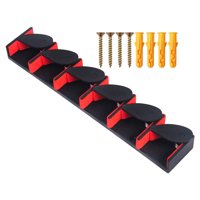 Magideal - Piezas De Soporte Para Caña De Pescar, Piezas De Reparación, Organizador Accs, 6 Cañas, Soporte Para Caña, Suministros Para Montaje En Pared, Soporte , Rojo
