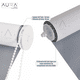 thumbnail image 3 of Cortina Roller 100% Blackout 090X250 Cm Color Gris Marca Aura, 3 of 10