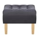 thumbnail image 1 of Pouf Wood 1c Felpa 05 Gris, 1 of 4