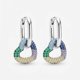 thumbnail image 1 of Aros Argollas Plata 925 Corazón Pavé Rainbow Nordvik Plateado, 1 of 6