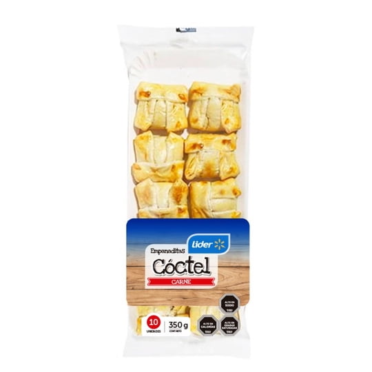 Pack Empanadas Coctel Carne 10 Un 350 g Lider