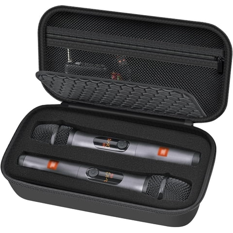 Funda Para Micrófono Comecase Para Dos Micrófonos Inalámbricos Jbl Negra