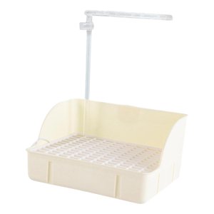 Ioensy - Bañera Automática Para Pájaros Con Agua Corriente Para Hurón Gris Africano Y Cacatúa, Color Beige