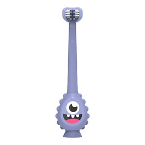 Dr. Brown'S - Cepillo De Dientes Bebés Y Niños Pequeños 1-4 Años, Monster, Morado