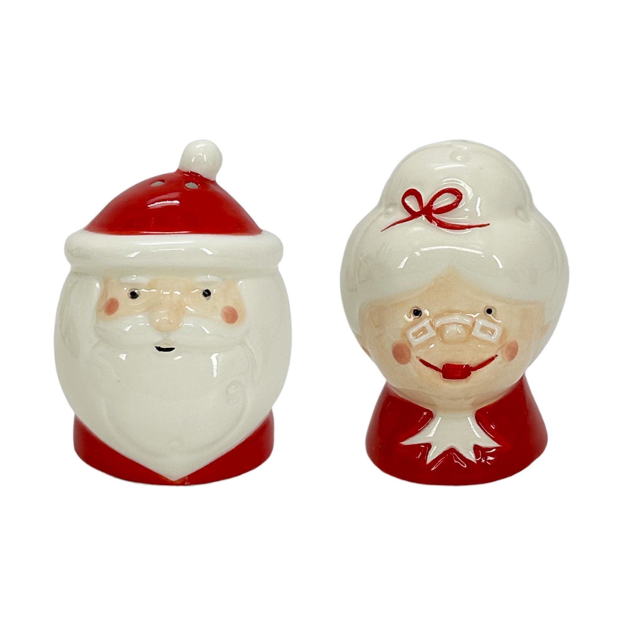 Set Navideño De Salero Y Pimentero De Cerámica Holiday Time