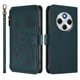 thumbnail image 2 of Funda Cartera Mariposa para [Xiaomi Redmi 14R] con Soporte y Cremallera Verde oscuro, 2 of 6