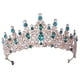 thumbnail image 5 of Tiara De Cumpleaños, Accesorios Para El Cabello, Joyería Para El Cabello, Corona Nupcial Para Niñas, Verde, 5 of 5