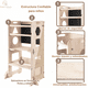 thumbnail image 4 of Torre De Aprendizaje Montessori Tablero Infantil 3 En 1, 4 of 8