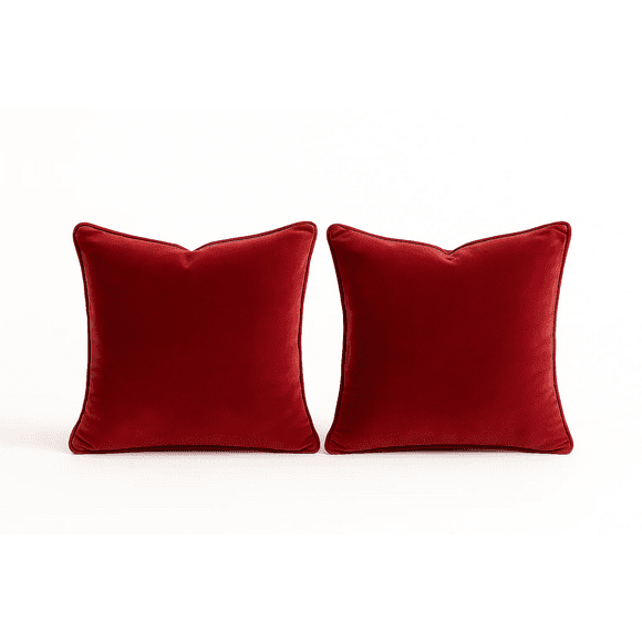 Cojines Decorativos Felpa Rojo