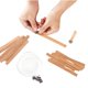 thumbnail image 3 of Mechillas de madera para hacer velas NOOR de doble capa, 50 unidades, 3 of 7