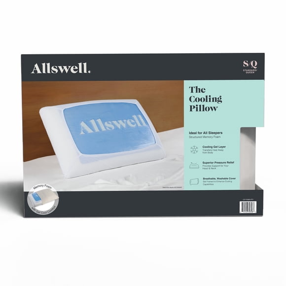 Almohada Allswell Standard Queen Memory Foam Gel Fraa