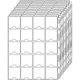 thumbnail image 1 of Hojas para álbum de monedas Coin Binder Sheets for 2 x 2 Coin Flips, 200 bolsillos, 1 of 3