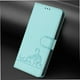 thumbnail image 5 of Funda tipo cartera FOXDOCK para Samsung Galaxy A01 con soporte, ranuras, RFID, diseño de gato, 5 of 5