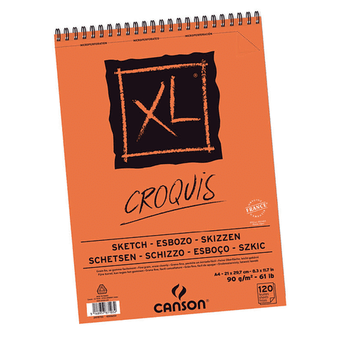 Croquera Dibujo Canson Xl Croquis 90Gr A4