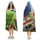 thumbnail image 3 of Los Vecinos Green Manta Capa con Capucha Anti-Bolitas, Manta de Lana Ártica Suave, Manta Portátil de Felpa Ligera y Lujosa, Poncho para Siesta en Casa y Oficina, 100*130cm, 3 of 6