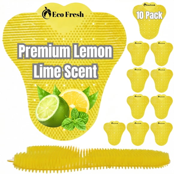 Pantalla para urinario Eco Fresh Pack de 10 unidades aroma limón y lima