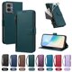 thumbnail image 4 of Funda con Billetera para [Motorola Moto G55 5G] con Bolsillo Zipper y Tarjetero Verde pavo real, 4 of 6