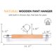 thumbnail image 2 of Perchas para pantalones y faldas Amber Home, paquete de 10 unidades, 36 cm, madera con clips, 2 of 7
