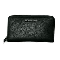 Cartera Michael Kors Jet Set Travel Funda Plana Grande Para Teléfono Cuero Negro