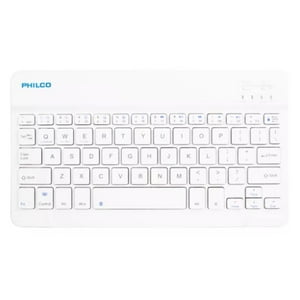 Philco - Mini Teclado Inalambrico Bluetooth Blanco B-1001