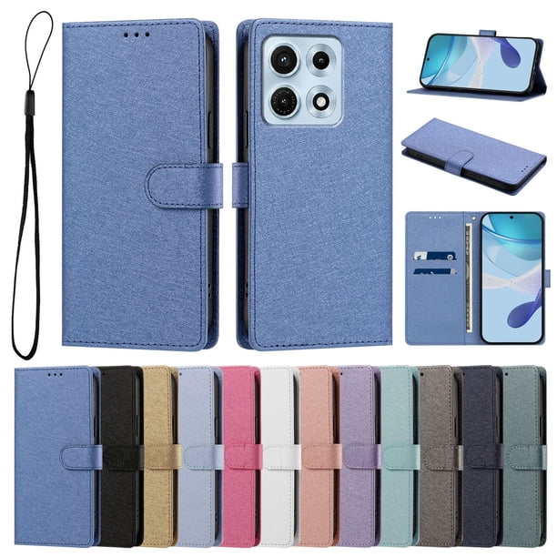 Cartera para Motorola Edge 70 Max 5G con Bolsillo de Tarjetas, Azul