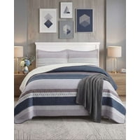 Imac Hogar - Cubrecama Quilt Elegante Con Sherpa Plaza Y Media 180 X 230 Cm