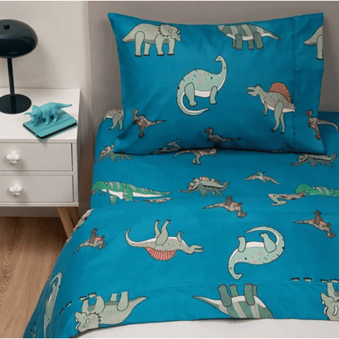 Genérico - Sabanas Infantil Casatua 1.5 Plaza Color Azul