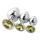 thumbnail image 4 of Pesas De Acero Inoxidable Plug Anal Stopper Jeweled Juguetes Para Adultos Amarillo Claro, 4 of 5