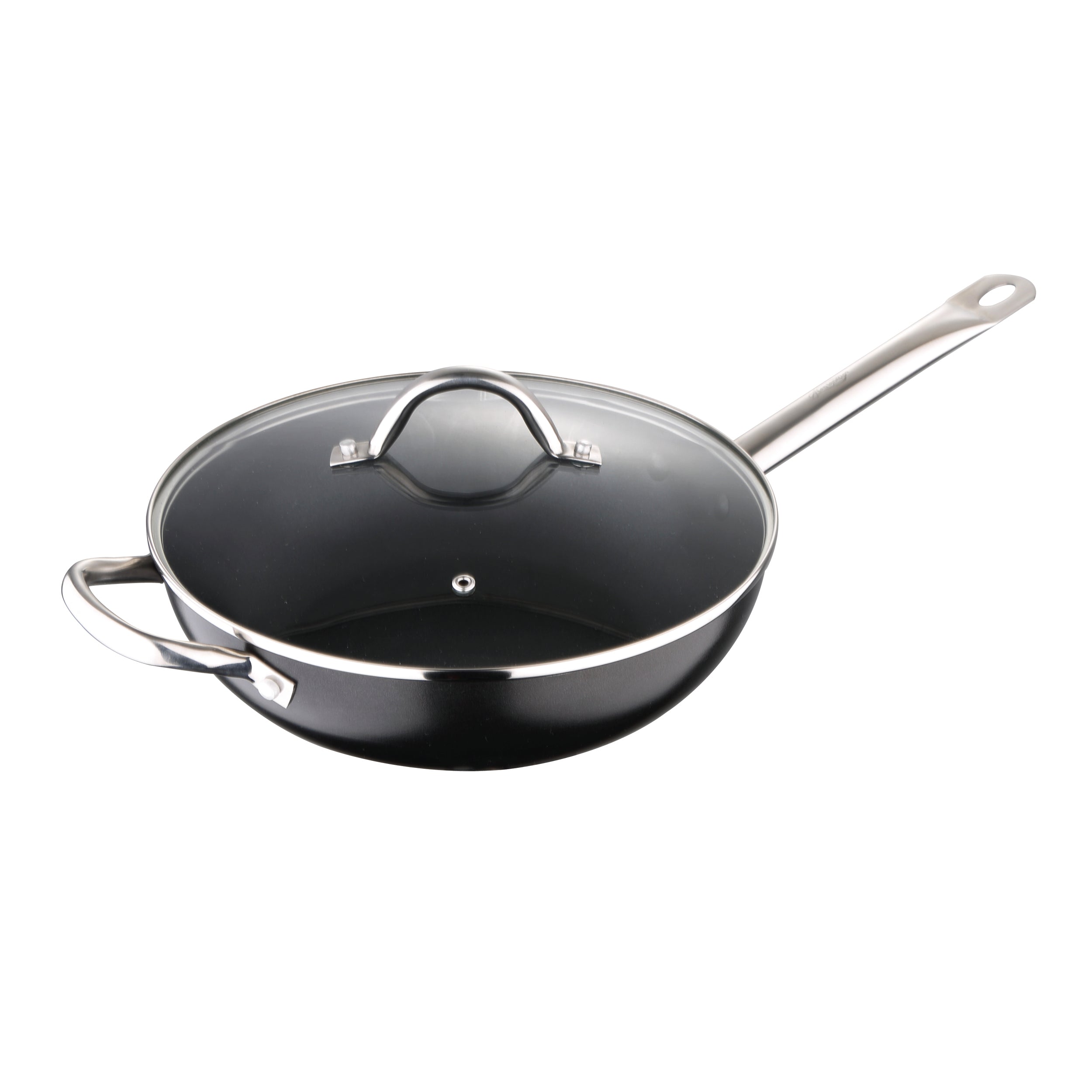 Bergner - Wok 28X8 Cm Aluminio Prensado Pro Chef