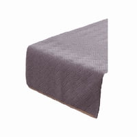 Genérico - Piecera De Cama Terciopelo Plush King + 2 Fundas 70X210 Cm Color Gris Claro
