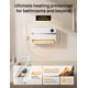 thumbnail image 3 of Calentador de pared Dreo 1500W para baño con enchufe ALCI de oscilación de 120°, 3 of 7