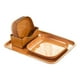thumbnail image 1 of Plato Cuadrado De Grano De Madera Para Cocina, Platos Para Servir Frutas, Para Dulces, Pasteles, Galletas, 8 Uds., 1 of 3