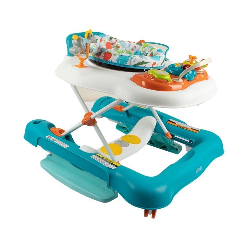 Infanti - Andador Caminador 5 En 1 Blanco Con Celeste